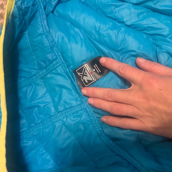 ZeroXposur Teal and Yellow Kids Puffer Jacket size 4 - Picture 3 of 4